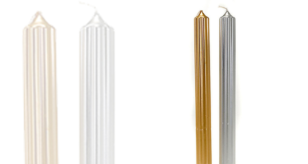 B3 VELAS COBRE, PLATA Y ORO